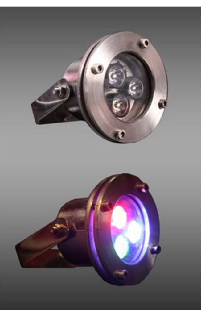 3 W 12 V Power Led Su Altı RGB Aydınlatma